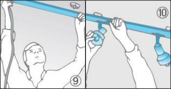 Avvitare la coppa al soffitto